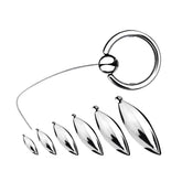 BDStyle Oval Bullet Urethral Sound With Pull Ring - - Urethral Sounds
